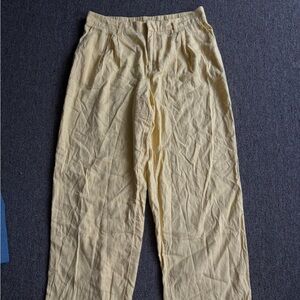 a new day Yellow Linen Pants